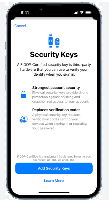 How to Protect Your Apple ID With Security Keys